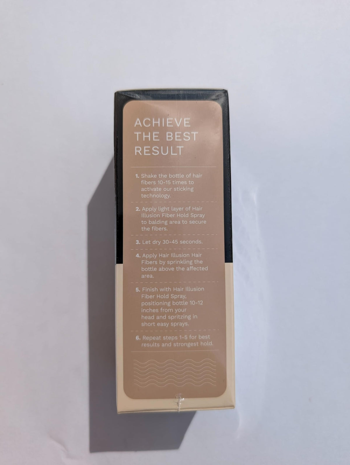 Beard coverage demo with Hair Illusion showing patch camouflage benefit