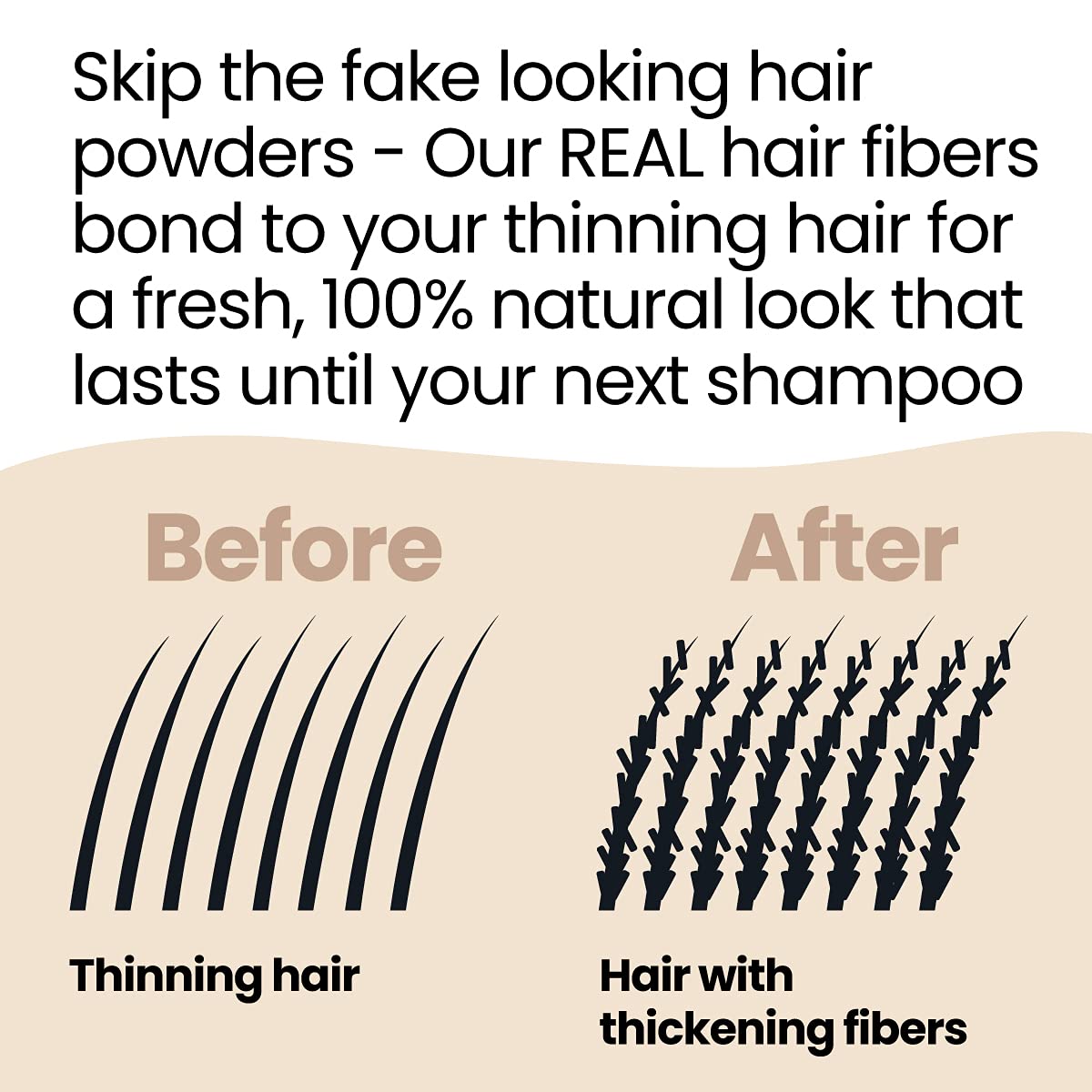Hair Illusion before and after crown demonstrating fuller natural appearance