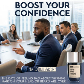 Hair Illusion lifestyle image of styled hair demonstrating discreet finish
