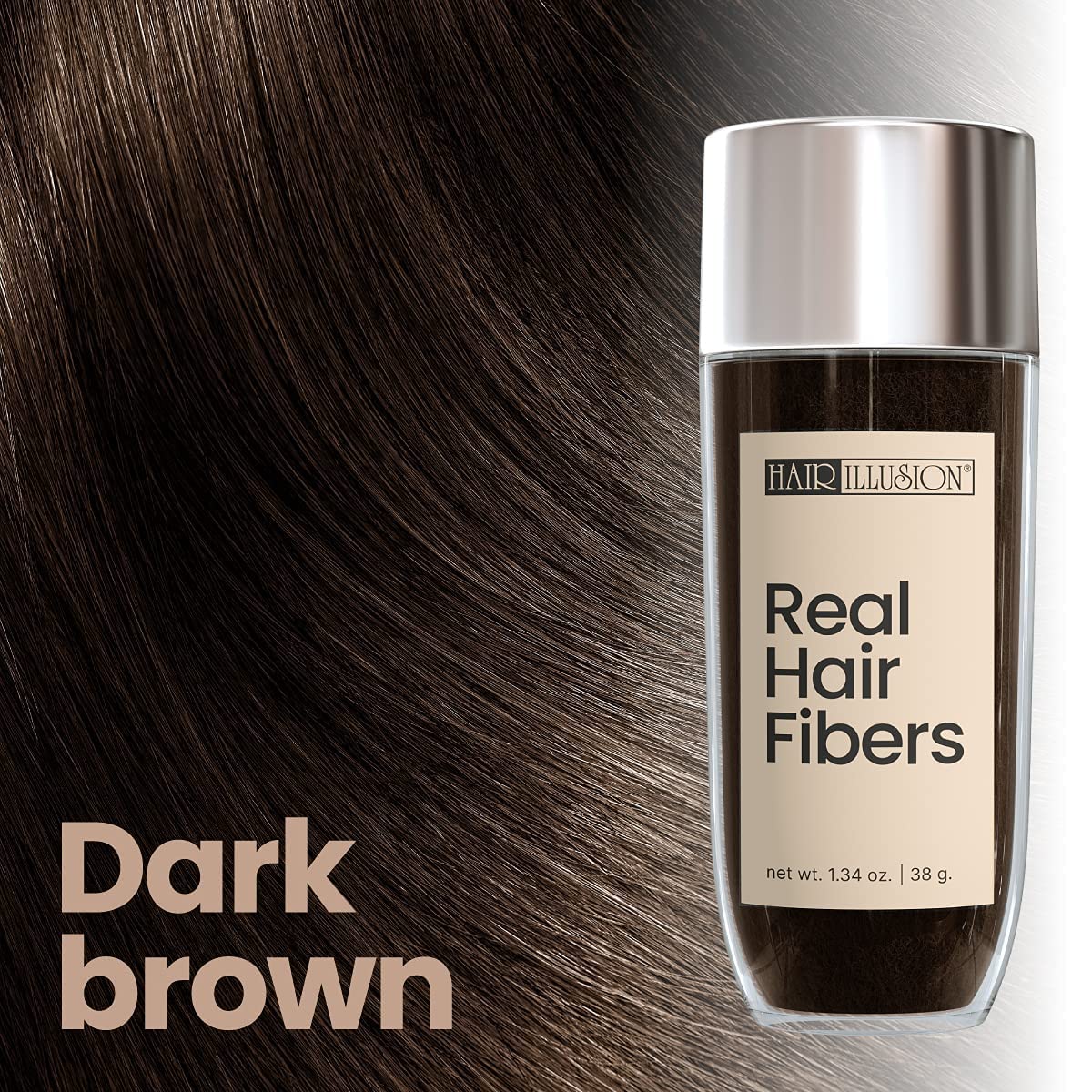 Hair Illusion back label detail highlighting ingredients and simple use