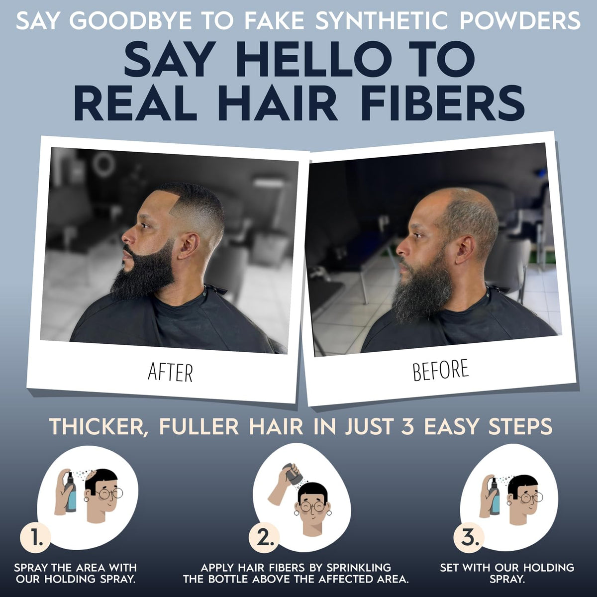 Close-up of Hair Illusion fibers texture showing natural hair blend benefit