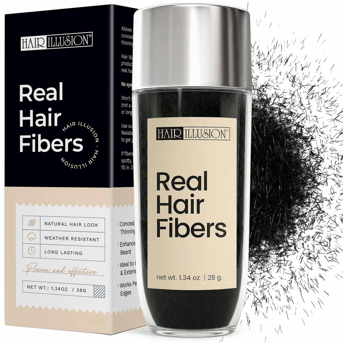 Hair Illusion front packaging showing product and label for easy identification