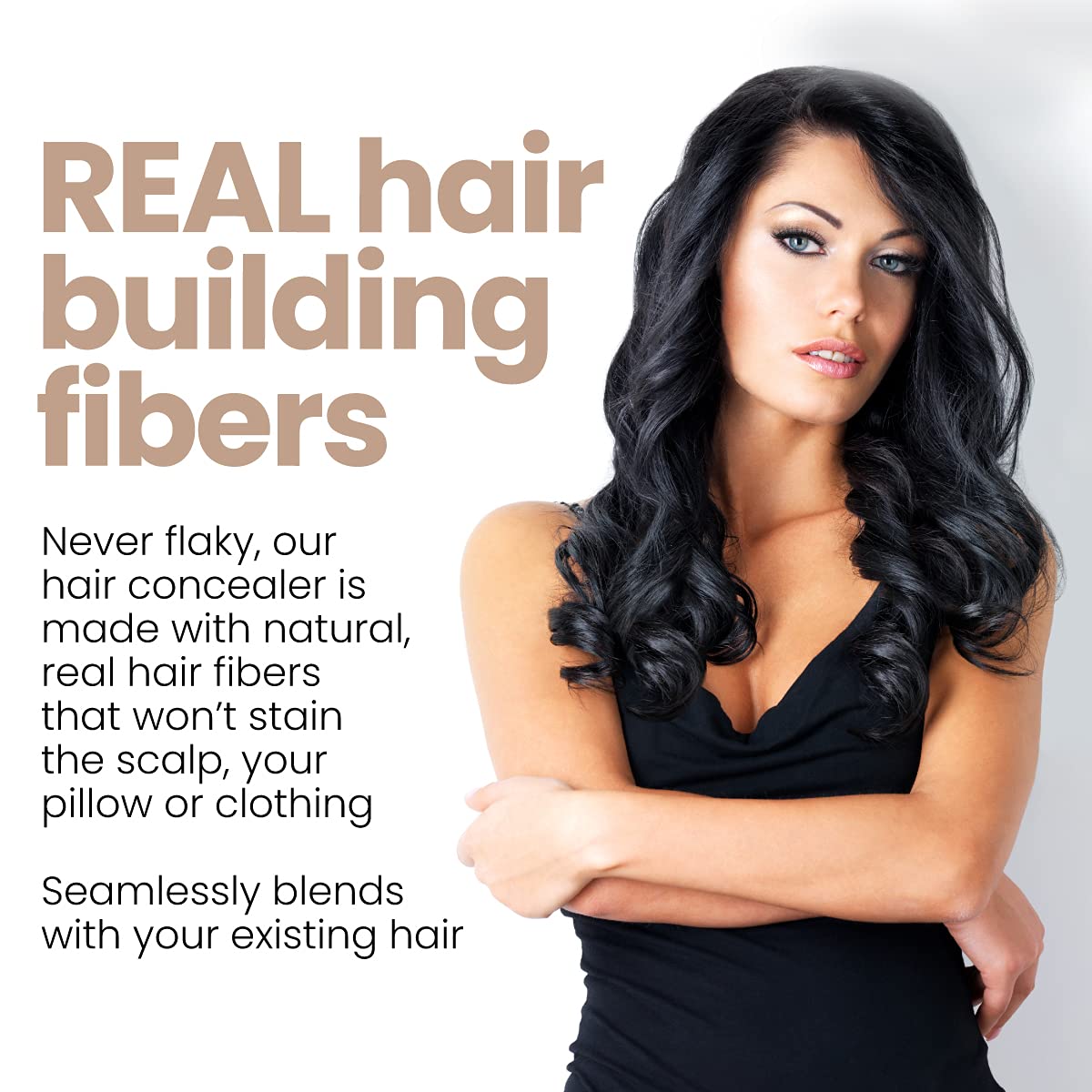 Hair Illusion hold spray aerosol can closeup locking fibers for long-lasting appearance benefit