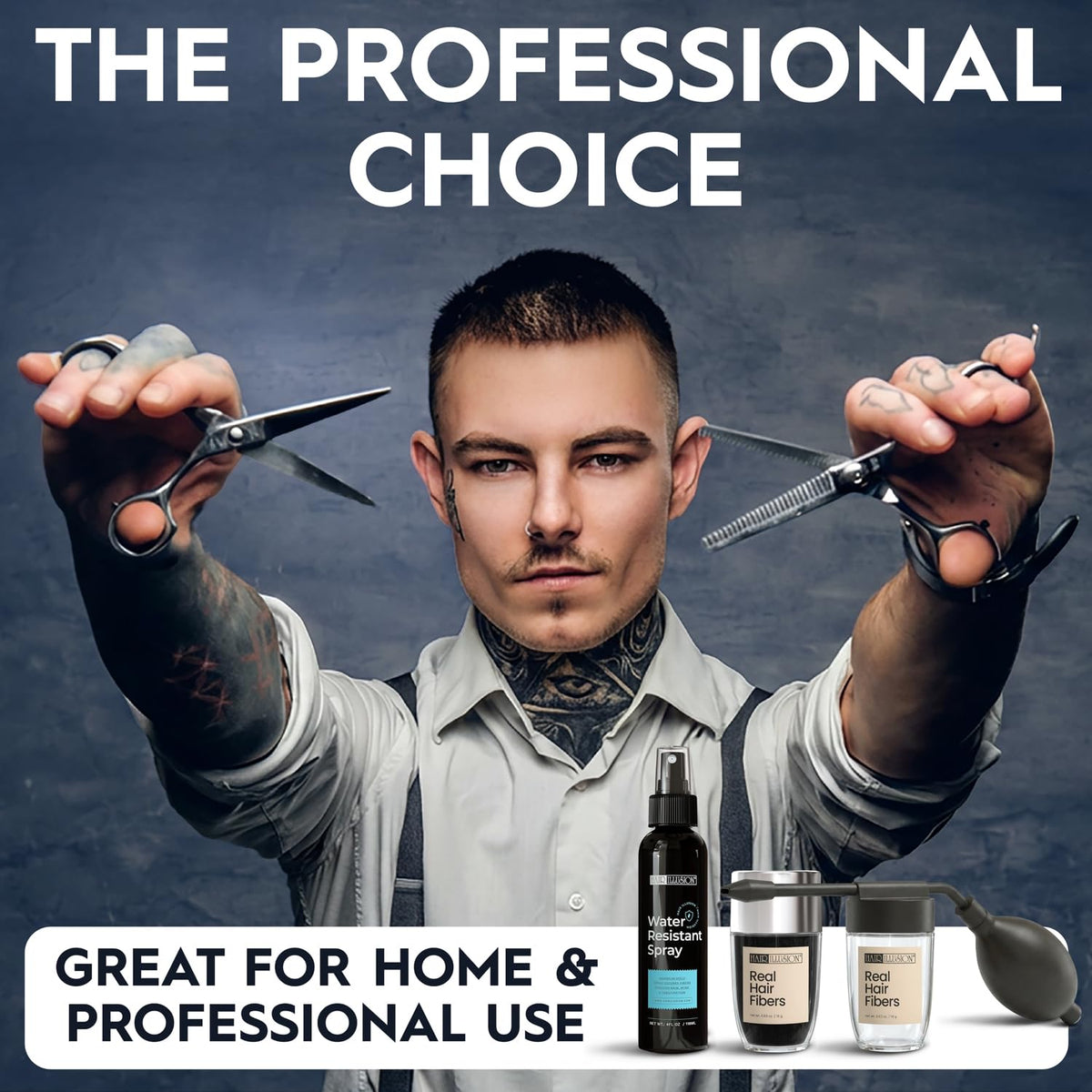 Hair Illusion lifestyle outdoor scene boosting confidence in wet weather