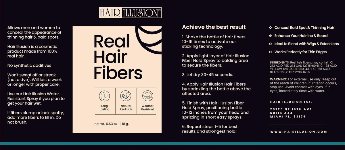 Hair Illusion used in morning routine by mirror showing confidence-boosting result