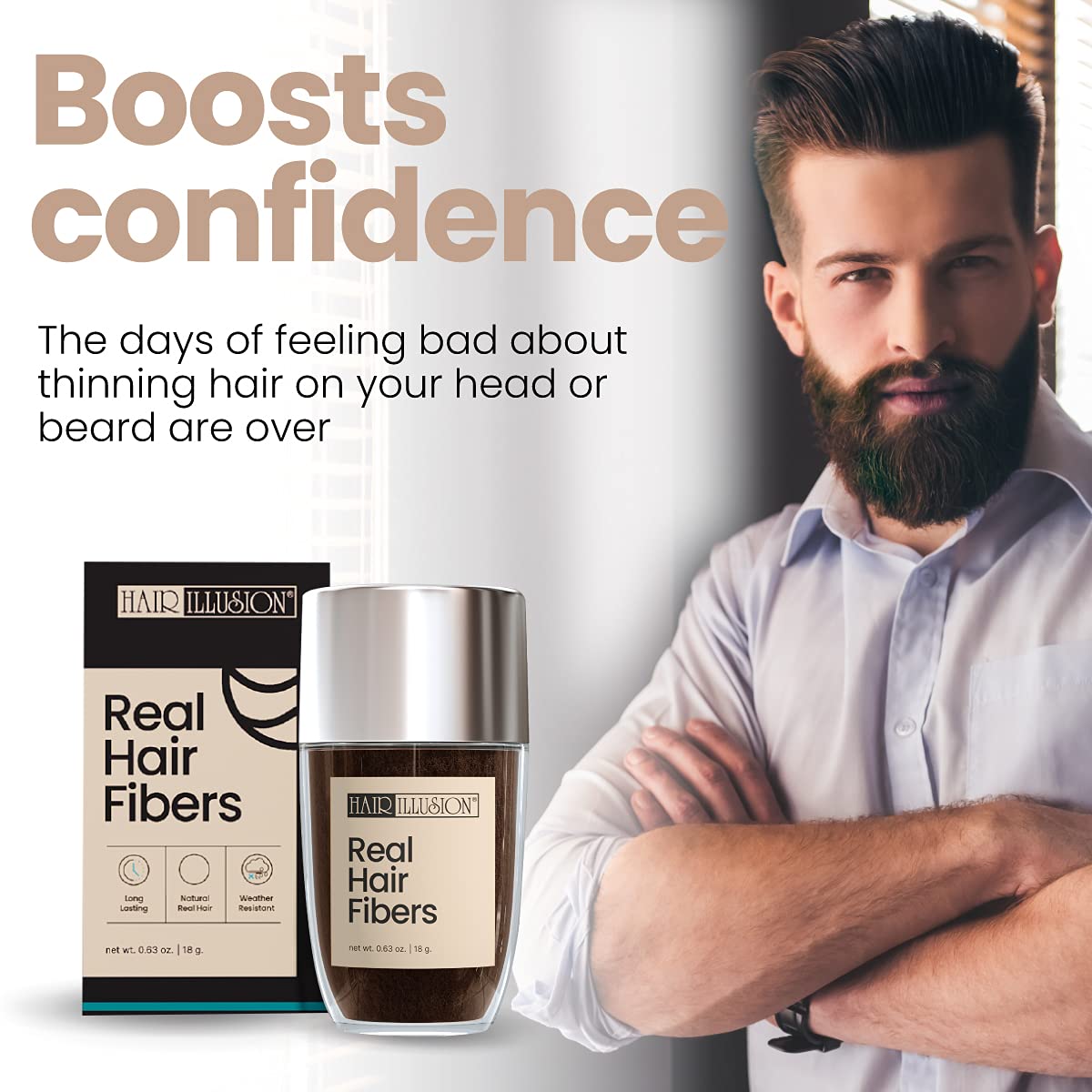 Hair Illusion fiber strands detailed texture demonstrating natural light reflection