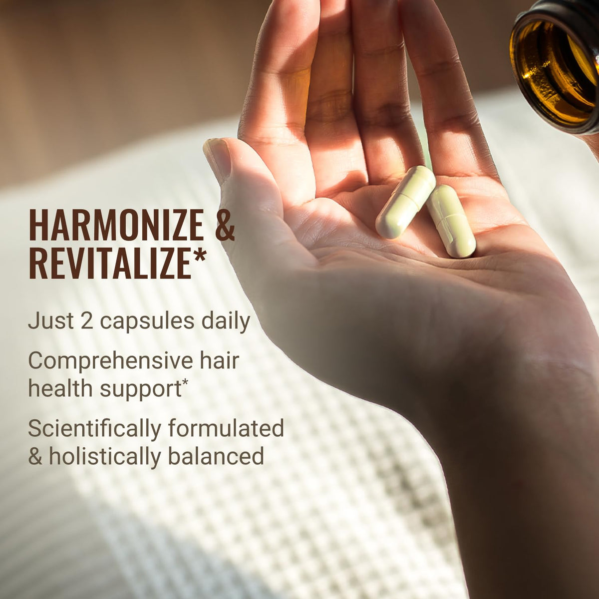 Hair La Vie supplement facts label focused on nutrient transparency