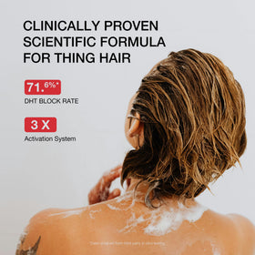 Hair Labs before and after hair result visual showing stronger looking strands