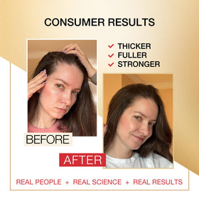 Hair Labs shampoo being massaged into scalp to show improved scalp comfort