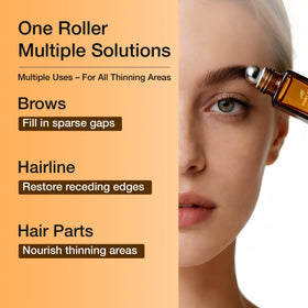Hair Labs label close-up listing peptides and key ingredients clearly