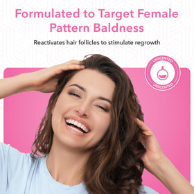 Hair Regen applying serum to scalp demonstrating focused treatment on thinning area