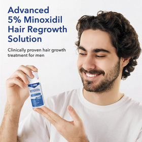 Hair Regen bottle close-up with dropper for precise application and reduced waste