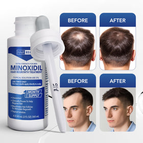 Hair Regen label details showing concentration and instructions for confident use