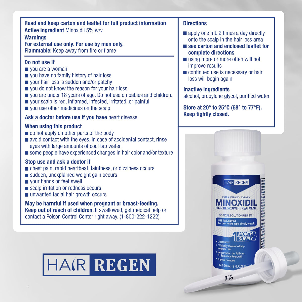 Hair Regen lifestyle morning routine next to grooming kit for seamless daily use