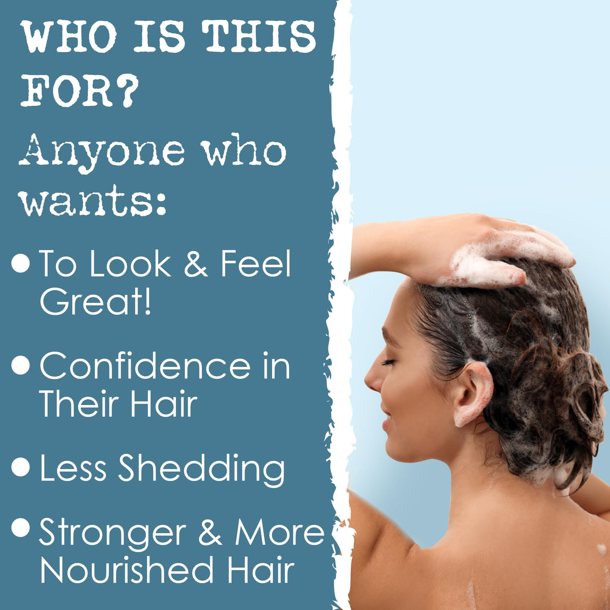 Hair Thickness Maximizer bar held in hand showing compact size and long-lasting use