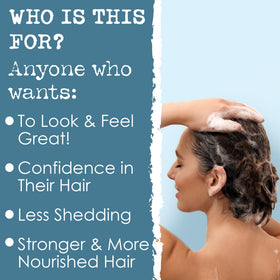 Hair Thickness Maximizer bar held in hand showing compact size and long-lasting use