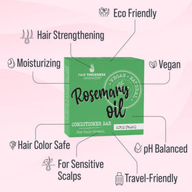 Hair Thickness Maximizer close-up texture of conditioner bar for smooth hair