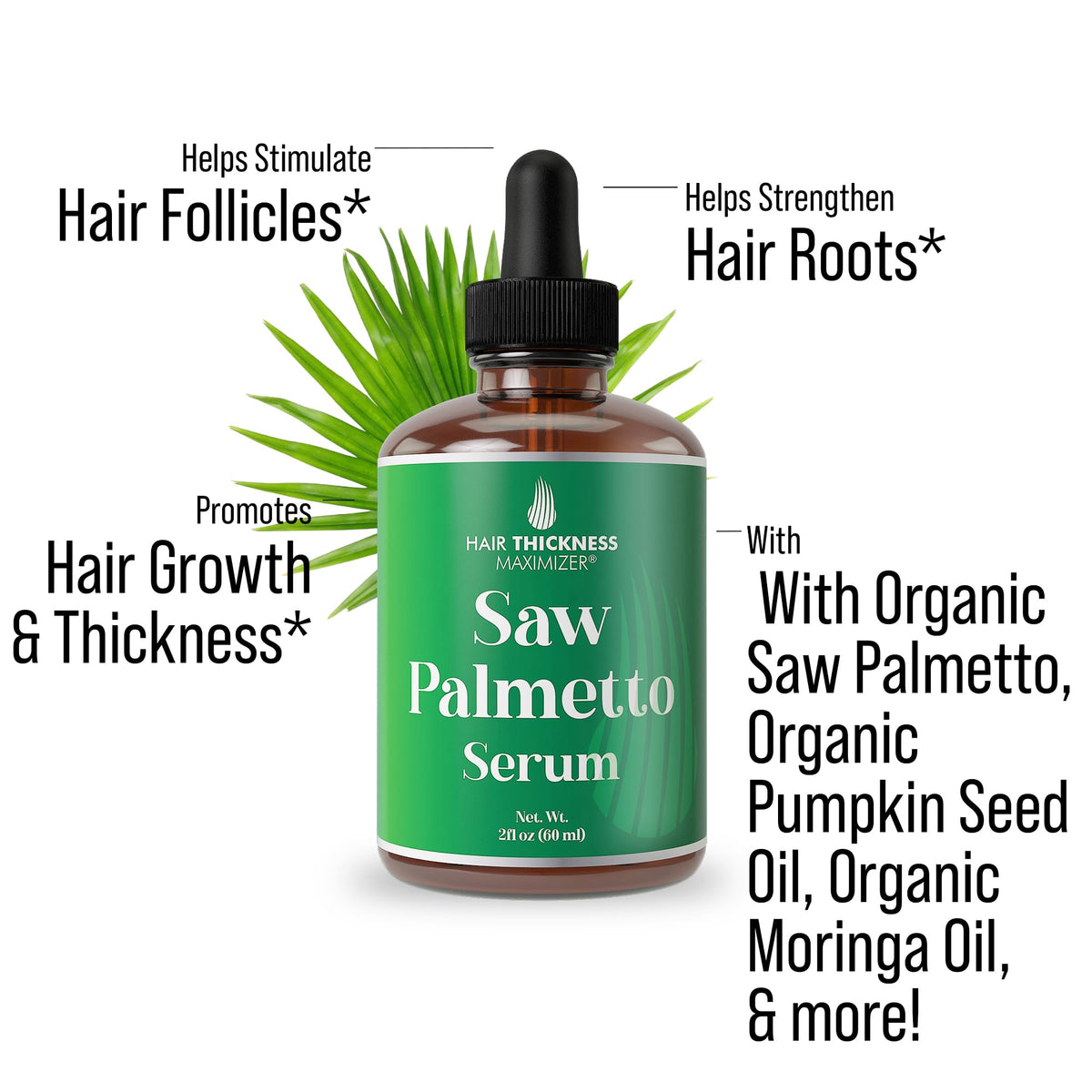 Hair Thickness Maximizer dropper close-up dispensing precise serum for easy application