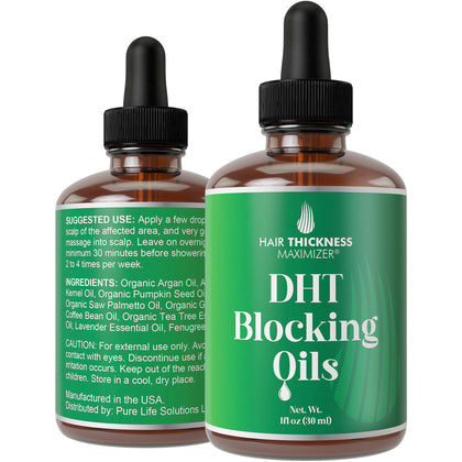 Hair Thickness Maximizer front packaging showing bottle and label benefit