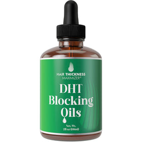Hair Thickness Maximizer front bottle view showing clean unscented serum benefits