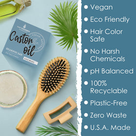 Hair Thickness Maximizer ingredient label with castor oil and protein benefits