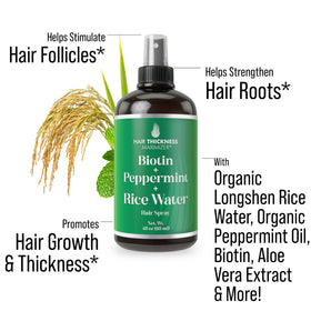 Hair Thickness Maximizer fine spray mist close-up demonstrating lightweight application benefit