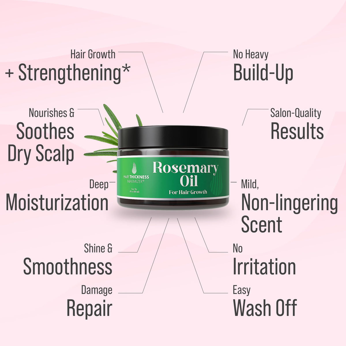 Hair Thickness Maximizer texture close-up showing creamy lightweight formula
