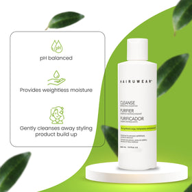 Hair u wear leave-in conditioner texture pour showing detangling benefit
