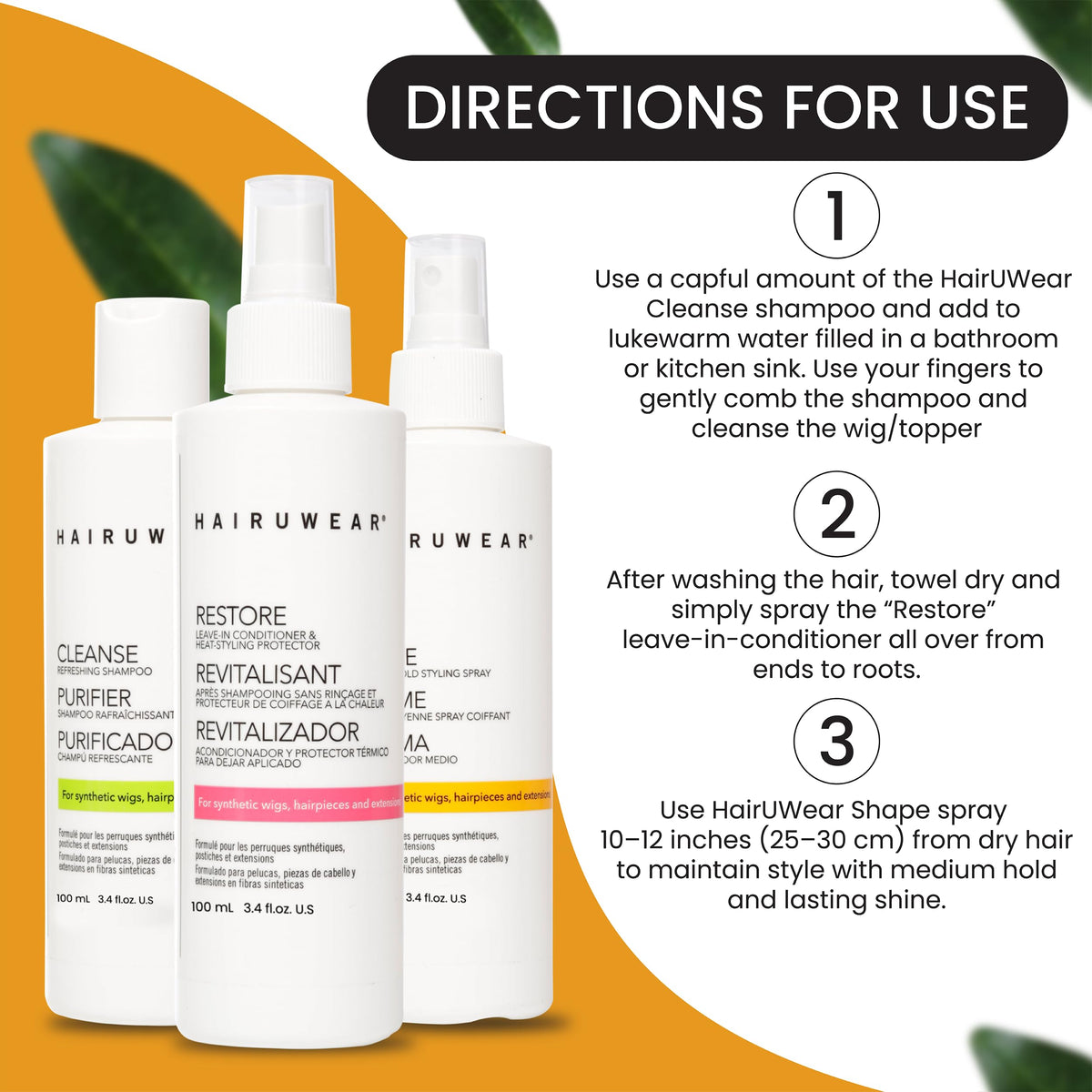 Hair u wear products in travel pouch showing organized-portability benefit