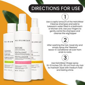 Hair u wear products in travel pouch showing organized-portability benefit