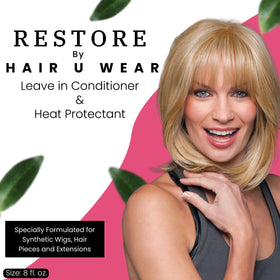 Hair U Wear spray nozzle close-up demonstrating fine mist for even coverage