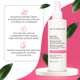 Hair U Wear fiber texture detail showing softness and reduced tangles benefit
