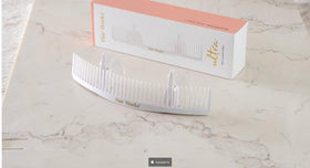 Hair Works hanging stored extensions to save space and protect fibers benefit