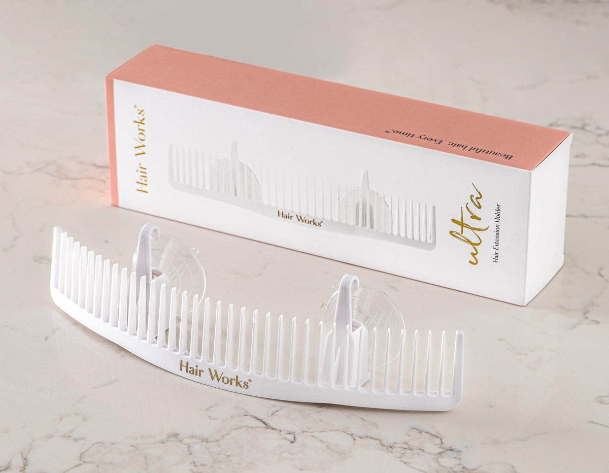 Hair Works supporting an extra-wide weft for tangle-free handling benefit