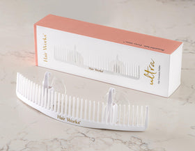 Hair Works supporting an extra-wide weft for tangle-free handling benefit