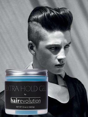 Hairevolution gel in hand demonstrating easy application and lightweight feel