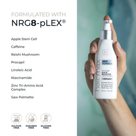 Hairmax label close-up detailing active ingredients and claims