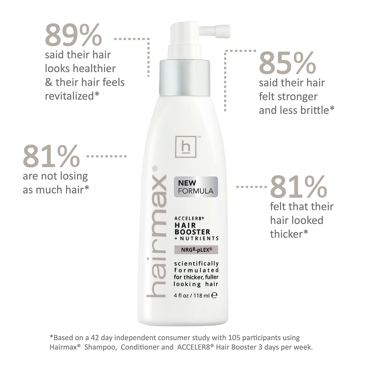Hairmax spray nozzle close-up demonstrating precise application