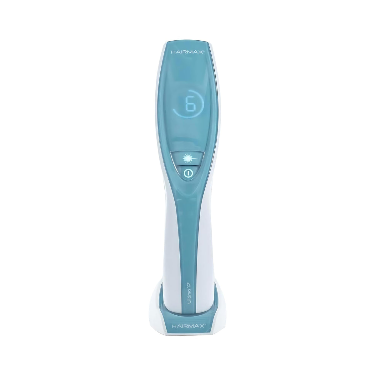 HairMax Ultima 12 side profile highlighting ergonomic grip for comfortable, controlled treatments