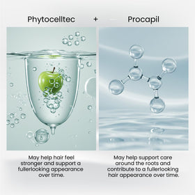 HairMD ingredient mix visual highlighting biotin and Procapil benefit