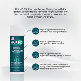 HairMD shampoo foam texture close-up demonstrating gentle lather benefit