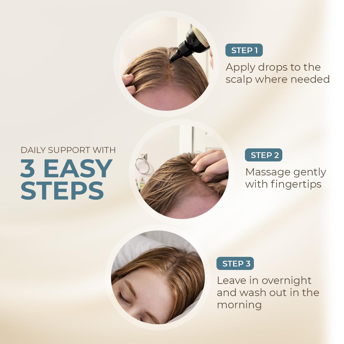 HAIRMETTO product label detailing natural ingredient list and clarity