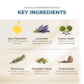 HAIRMETTO saw palmetto oil on dropper demonstrating precise application