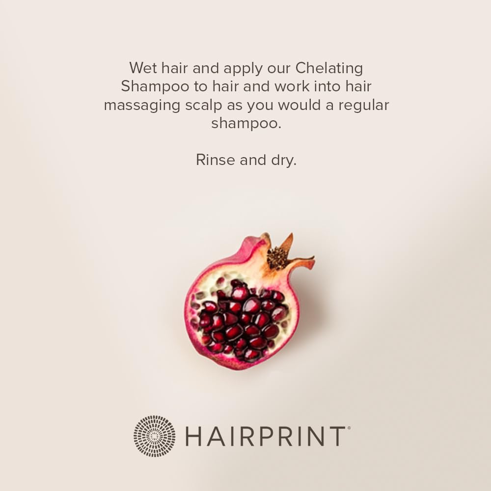 Hairprint close-up ingredient list highlighting dye-free non-toxic formulation benefit