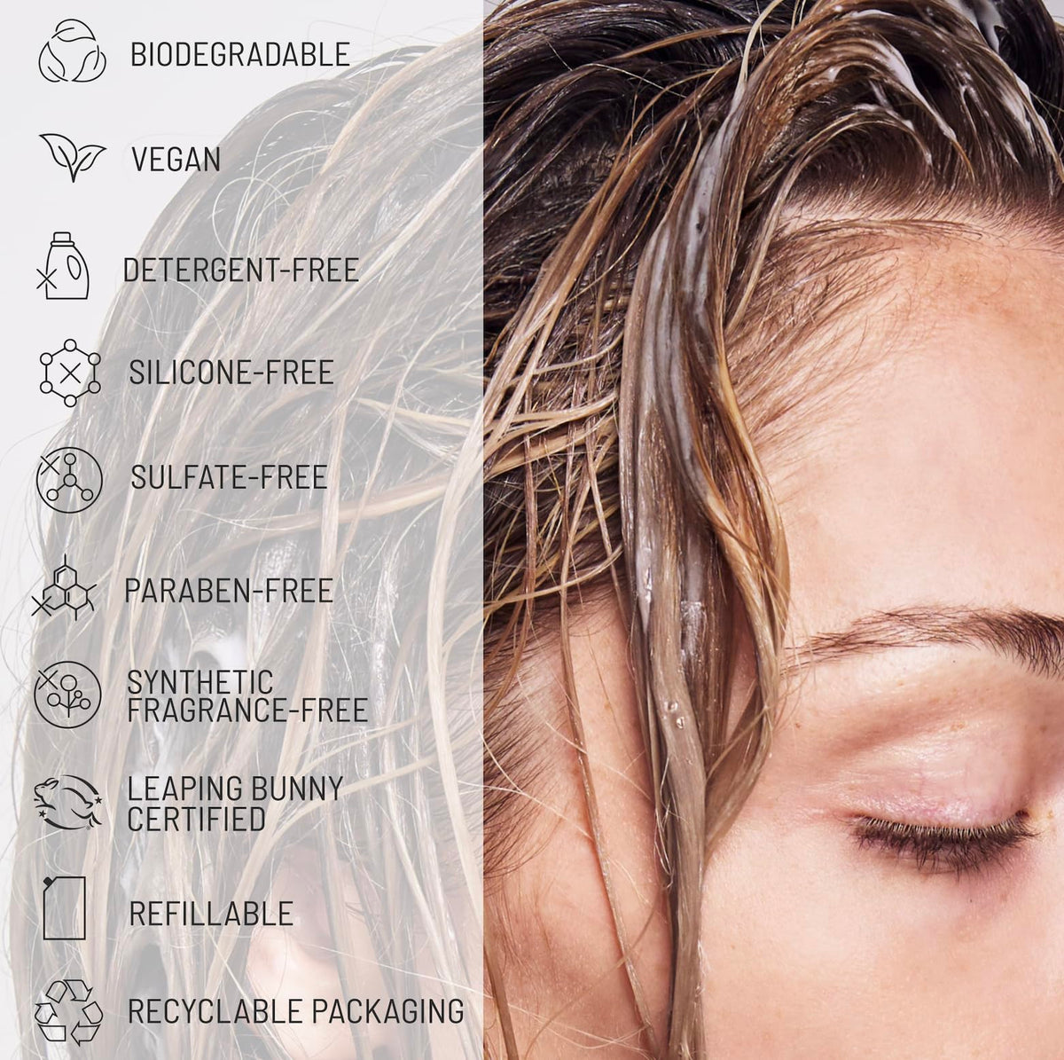 Hairstory before and after fine hair showing added lift benefit