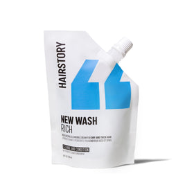 Hairstory front package showing label and refill benefit