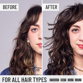 Hairstory Powder before and after roots demonstrating lifted volume
