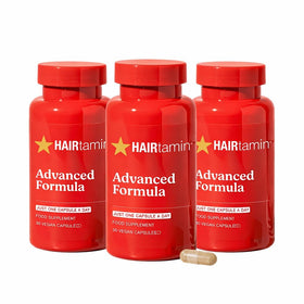 HAIRtamin front packaging showing bottle and benefits
