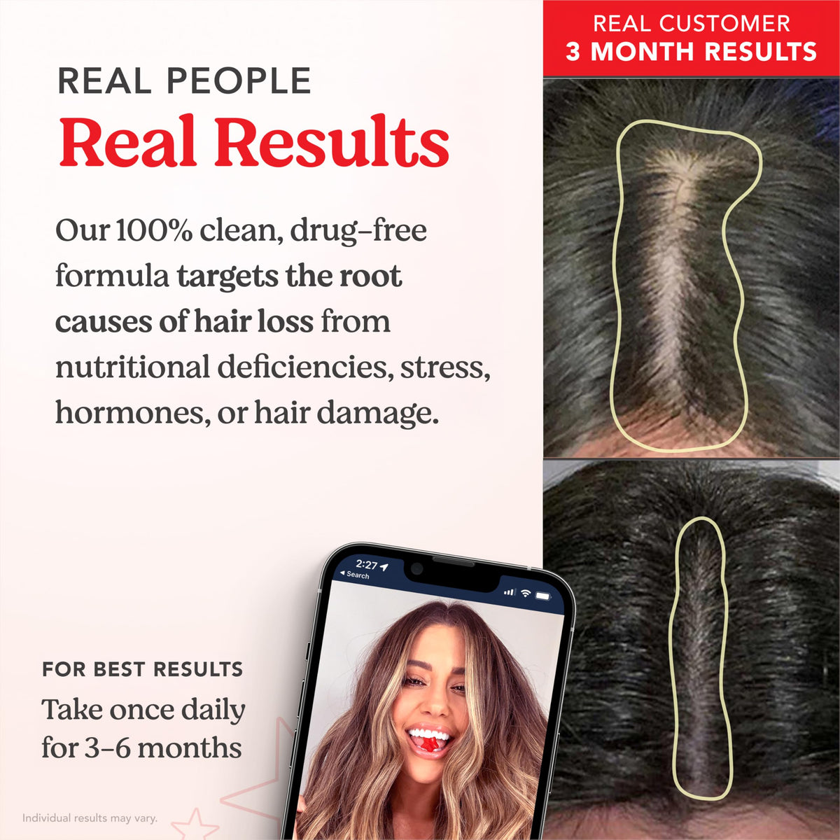HAIRtamin supplement label close-up highlighting biotin and ingredient transparency
