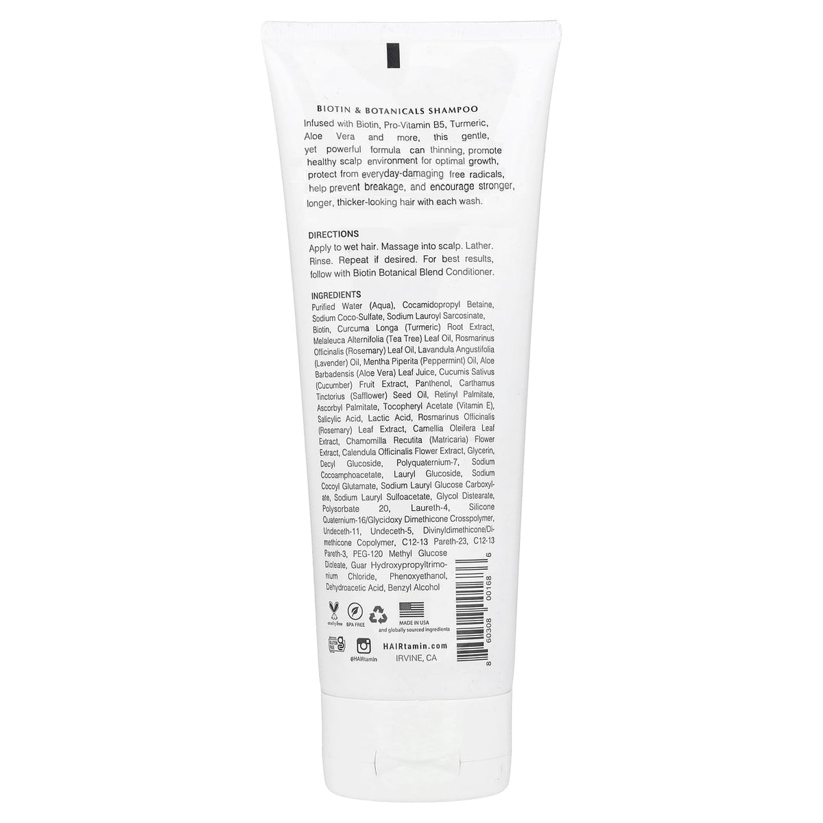 HAIRtamin on bathroom shelf styled for routine encouraging daily use